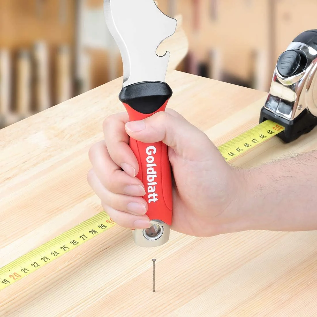 Goldblatt G05015, 9-in-1 Drywall Paint Scraper, Stainless Steel Putty Knife Scraper - Image 6