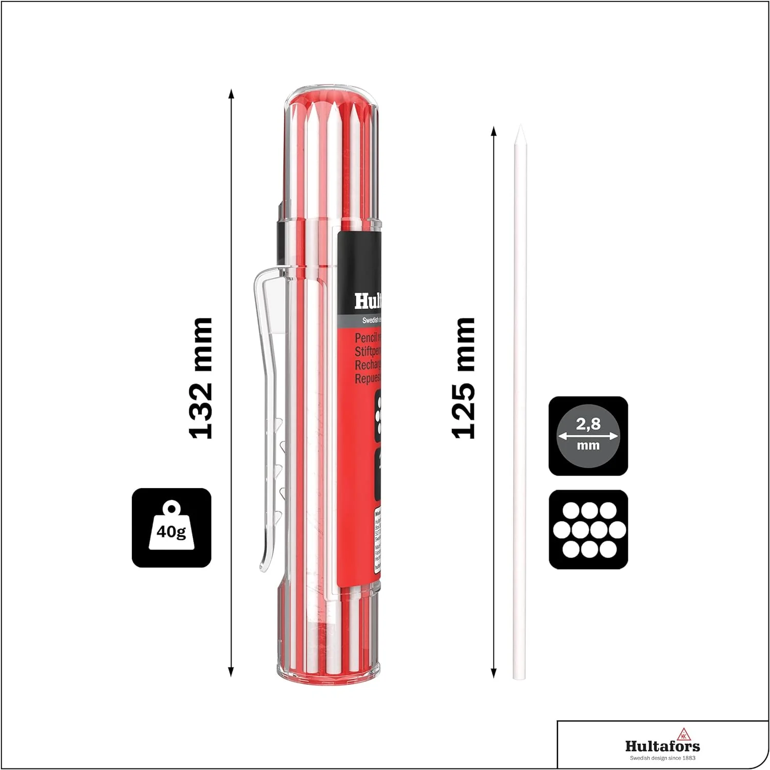 Hultafors 650190, Dry Marker Refills HRD - White - Image 2