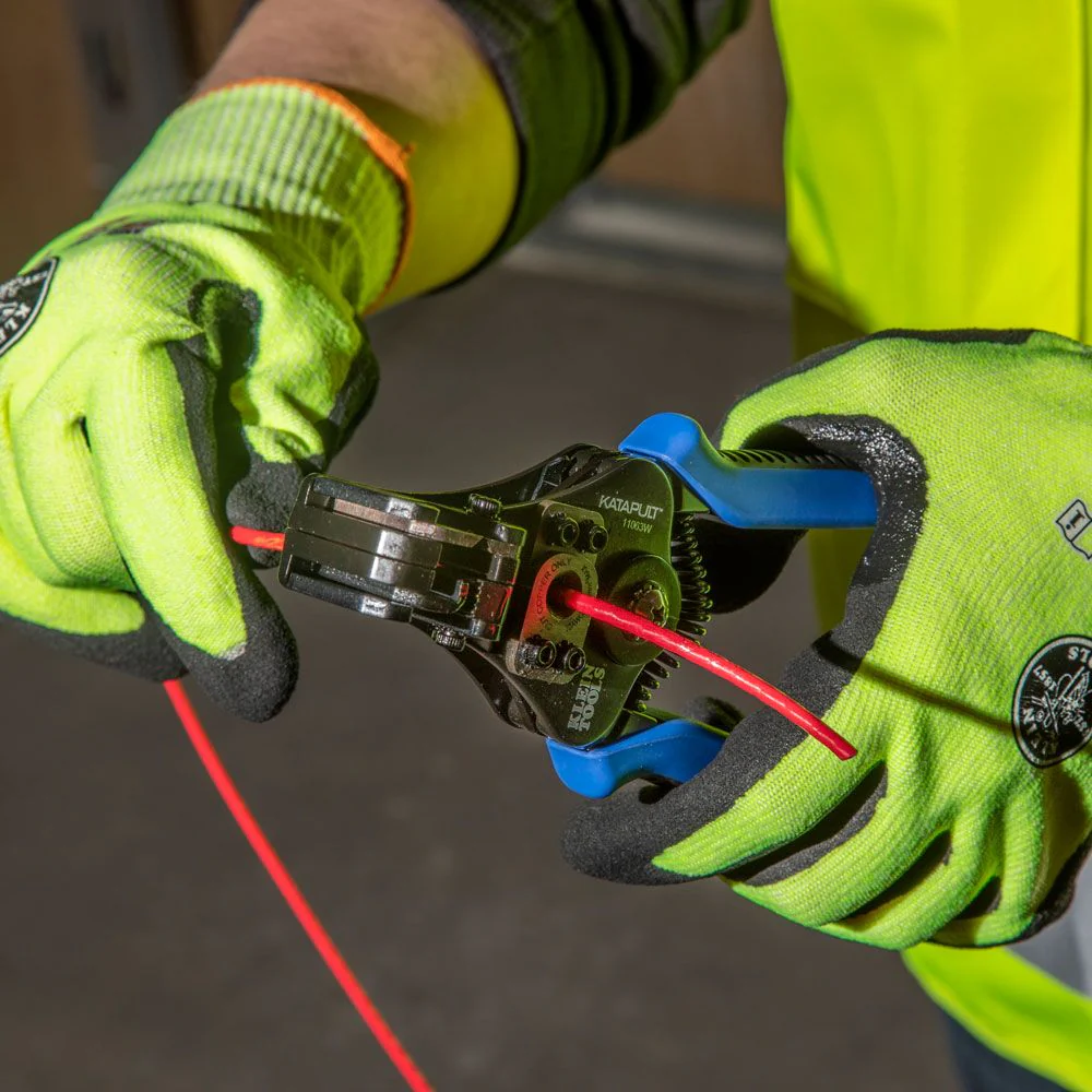 Klein Tools 11063W, Katapult® Wire Stripper and Cutter for Solid and Stranded Wire - Image 5