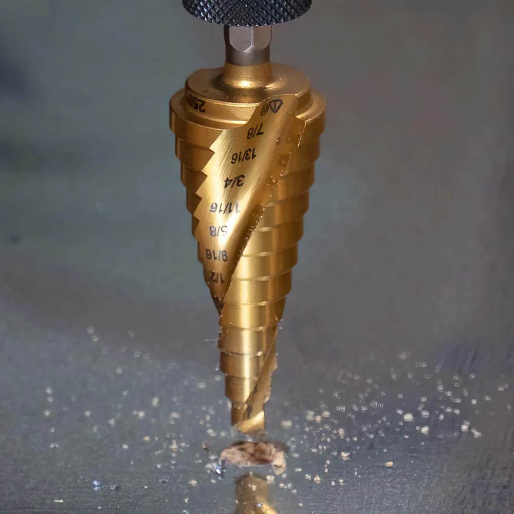 Klein Tools 25951, Step Bit Kit, Spiral Double-Fluted, VACO, 3-Piece - Image 10