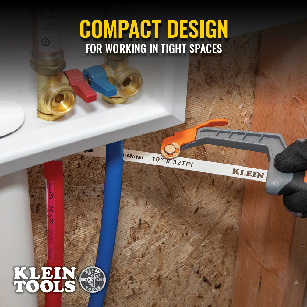 Klein Tools 31432FC, Compact Finish-Cut Hacksaw - Image 3