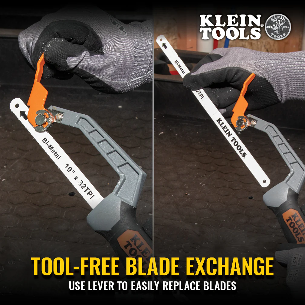 Klein Tools 31432FC, Compact Finish-Cut Hacksaw - Image 5