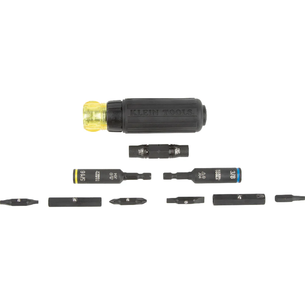 Klein Tools 32500HDRT, 11-in-1 Ratcheting Impact Rated Screwdriver / Nut Driver - Image 2