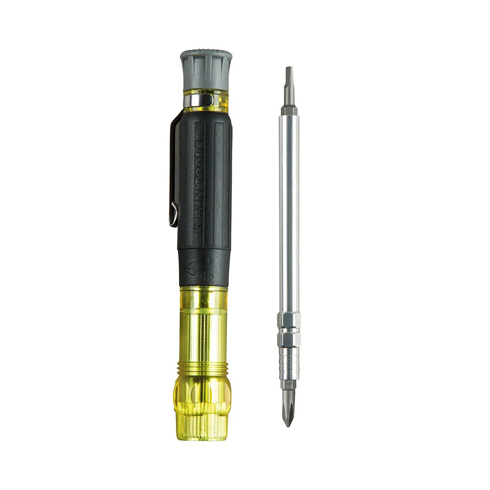 Klein Tools 32614, Multi-Bit Electronics Pocket Screwdriver, 4-in-1, Ph, Sl Bits - Image 5