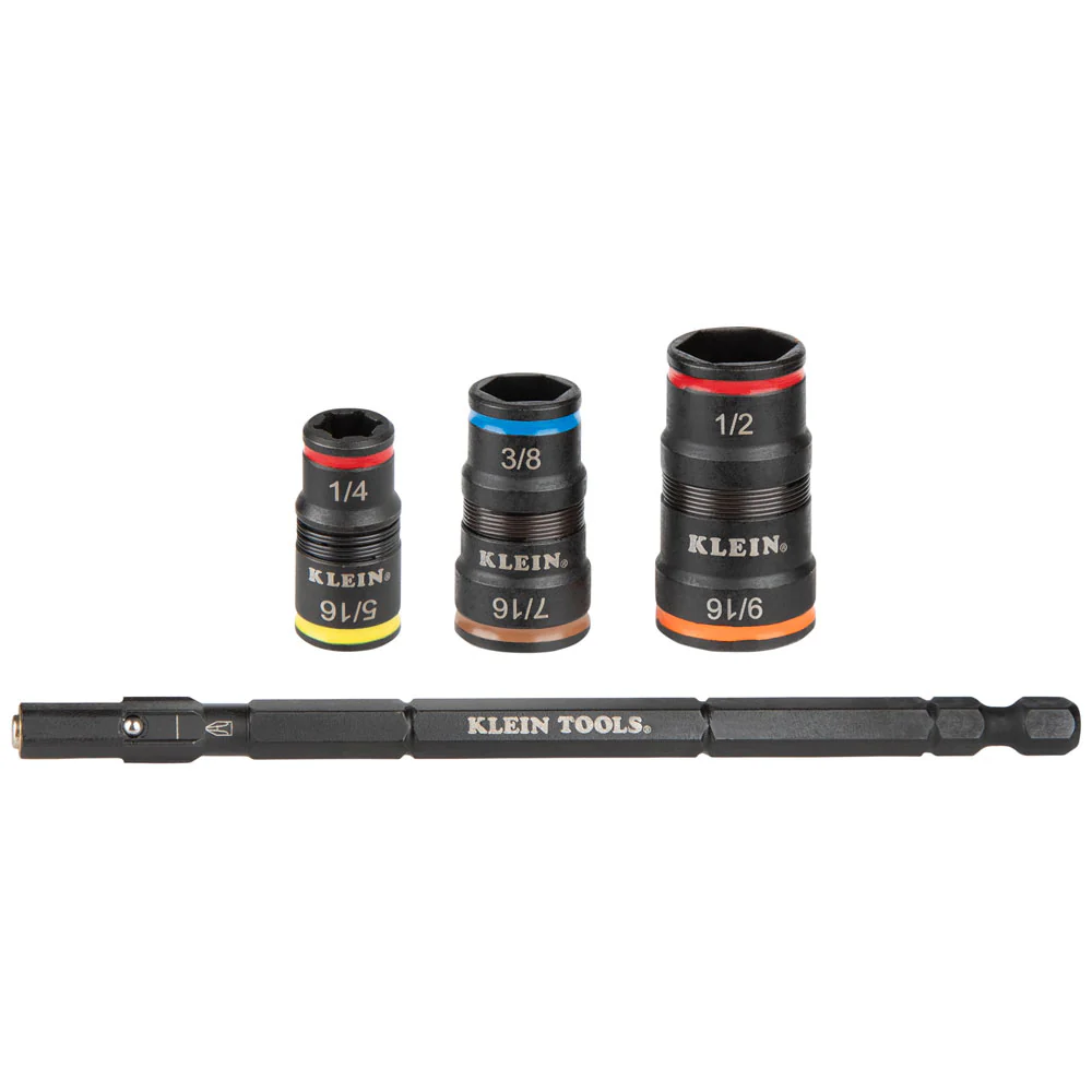 Klein Tools 32933, 7-in-1 Impact Flip Socket Set, No Handle - Image 2
