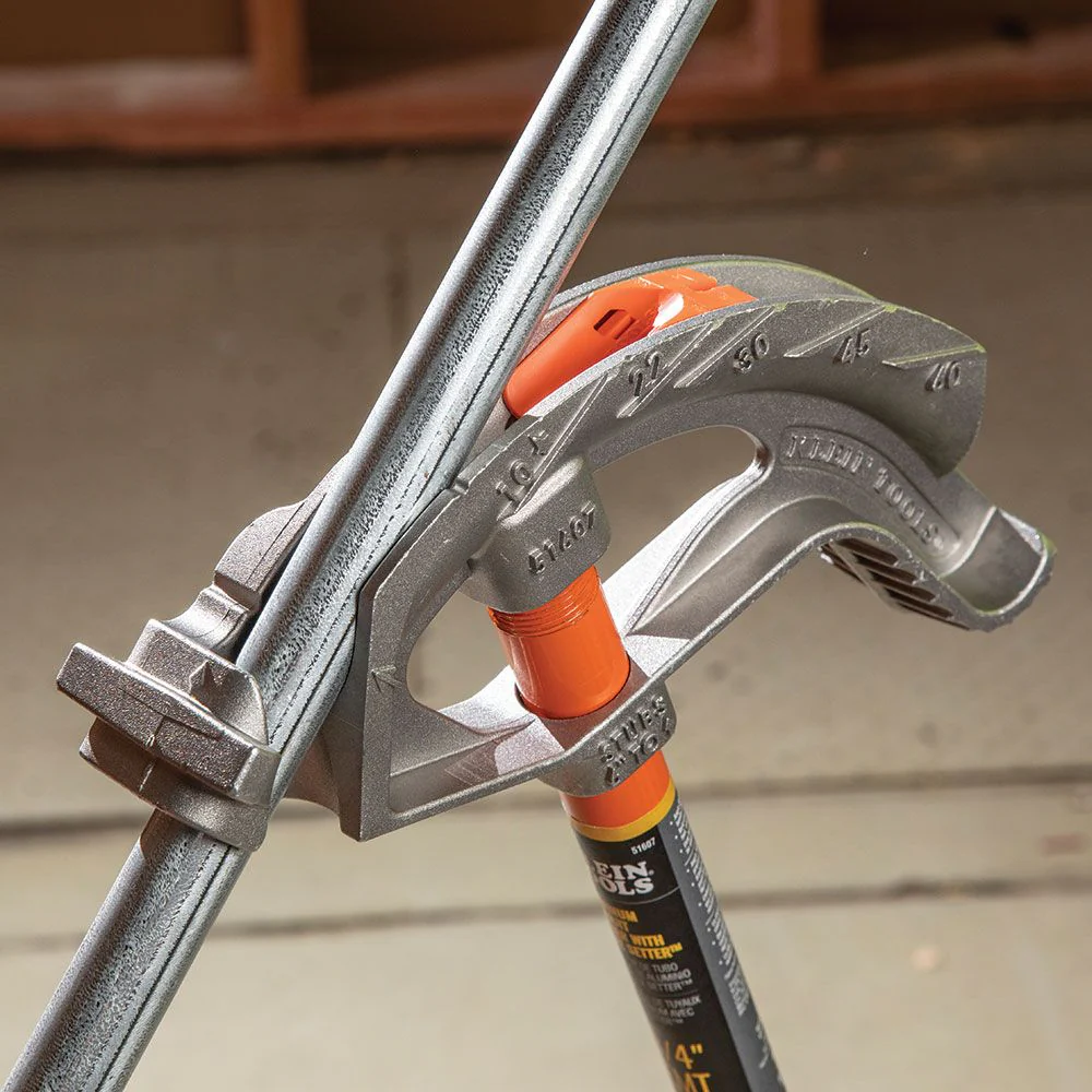 Klein Tools 51603, Iron Conduit Bender 1/2-Inch EMT with Angle Setter™ - Image 5