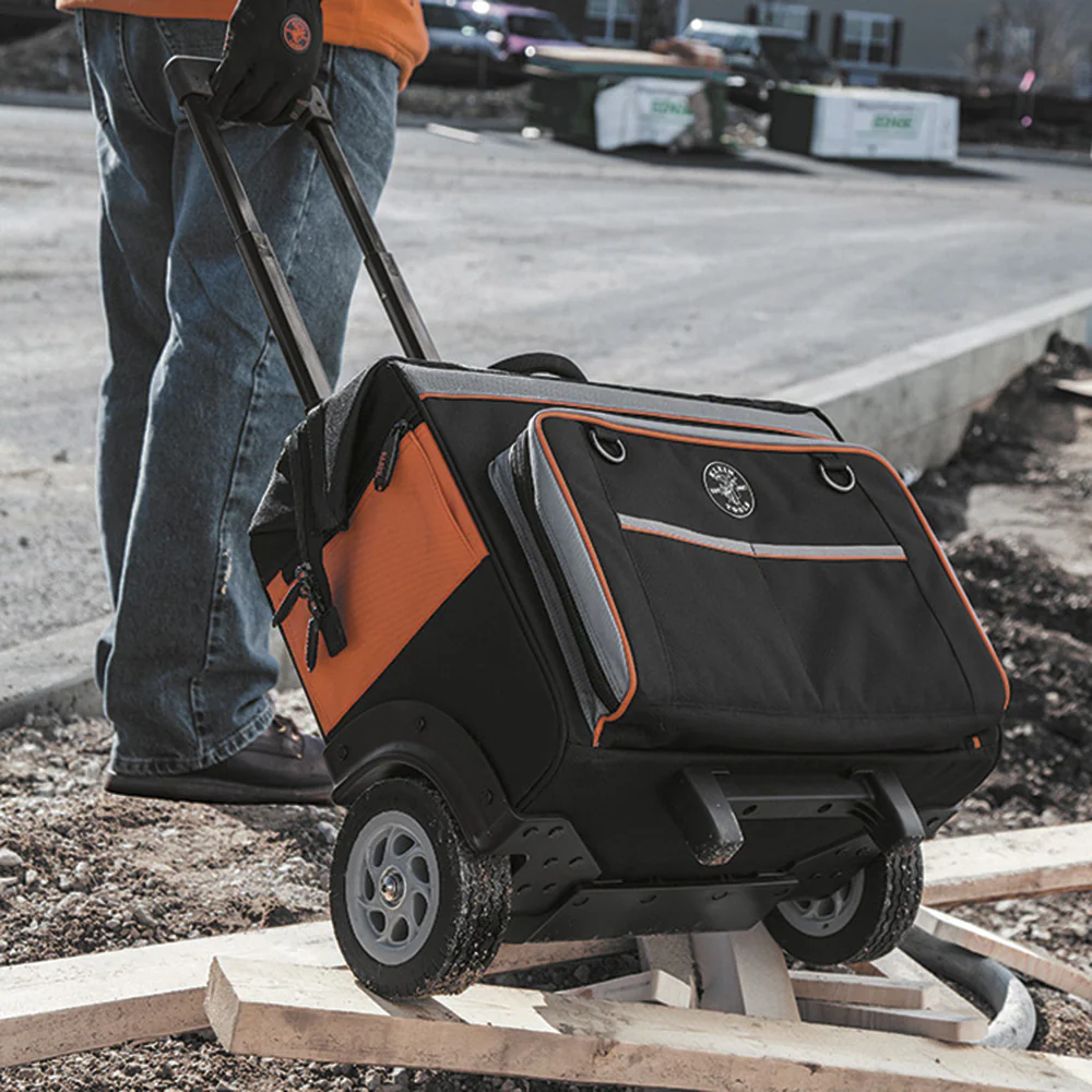 Klein Tools 55452RTB, Tool Bag, Tradesman Pro™ Rolling Tool Bag, 24 Pockets, 19-Inch - Image 7
