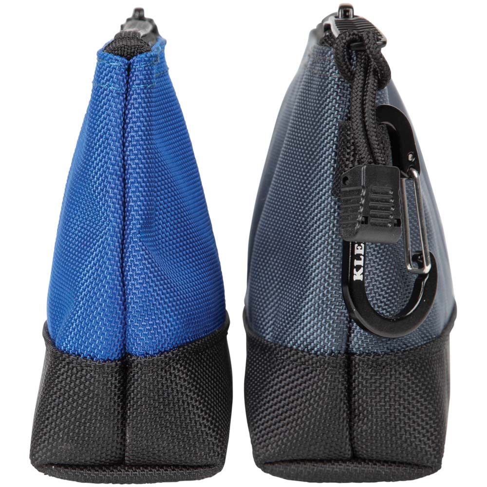 Klein Tools 55559, Stand-up Zipper Bags, 2 pack (1 gray and 1 blue bag) - Image 5