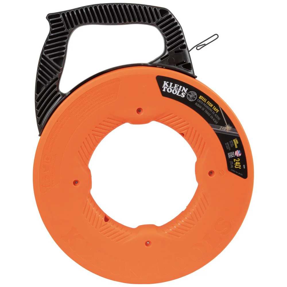 Klein Tools 56334, Steel Fish Tape, 1/8-Inch x 240-Foot - Image 2