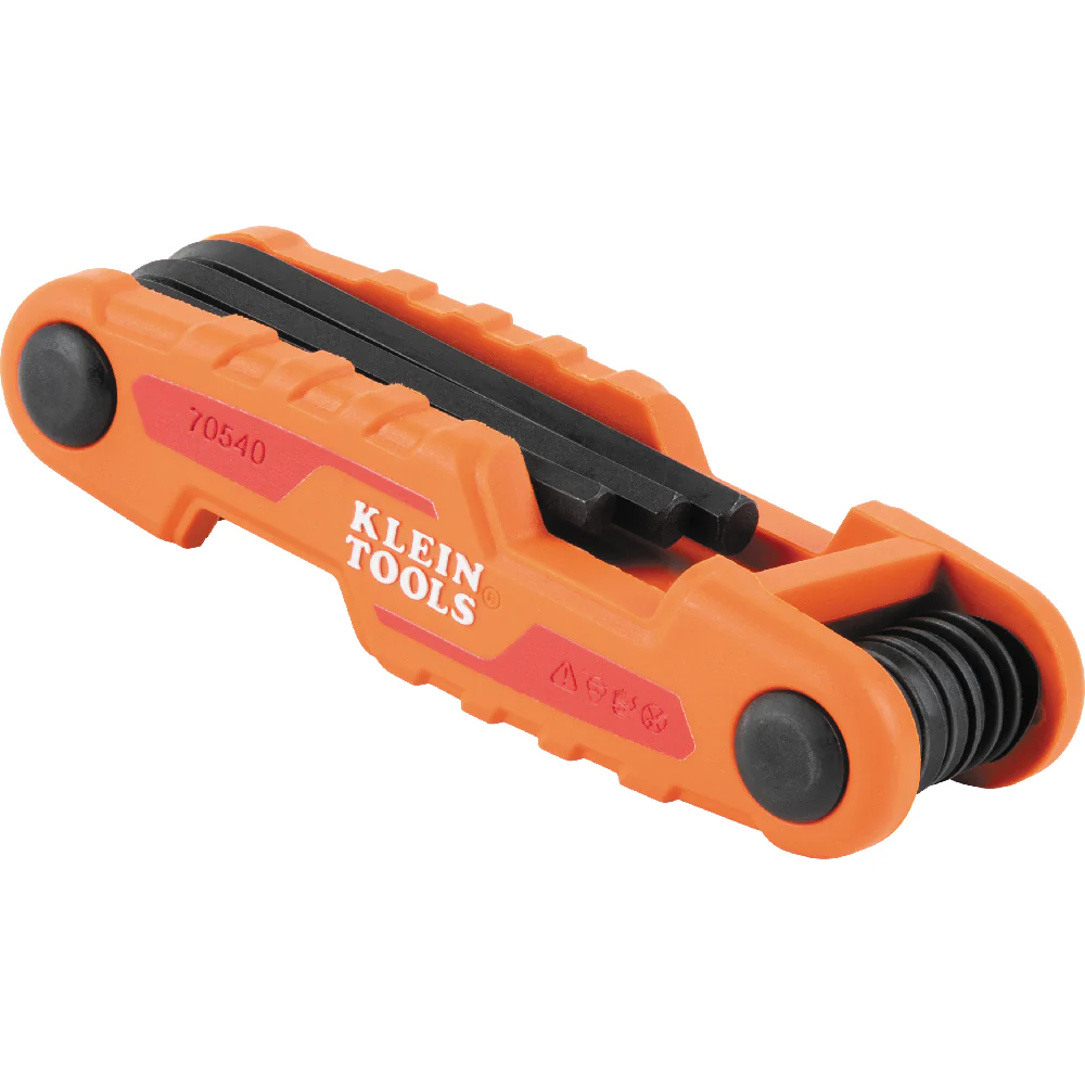 Klein Tools 70542, Compact Folding Hex Key Set, SAE and Metric - Image 4