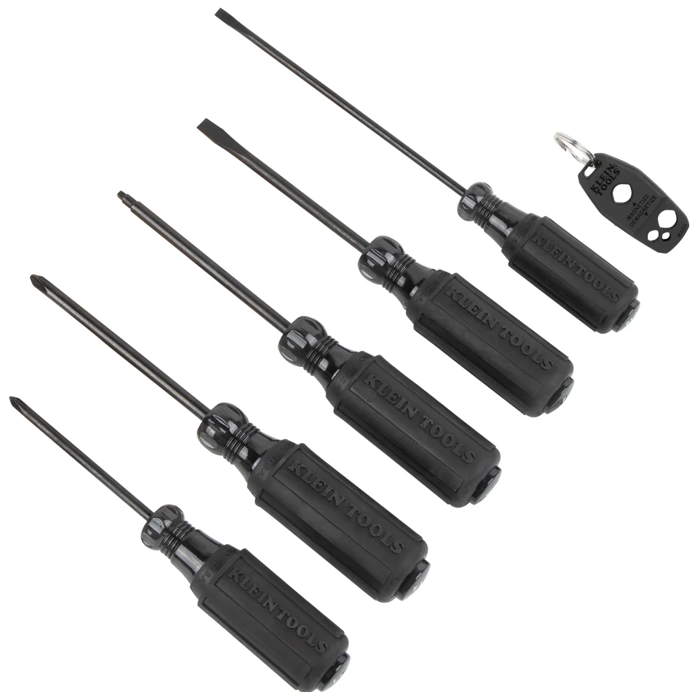 Klein Tools 85446BLK, Blackout Screwdriver Set, 6-Piece