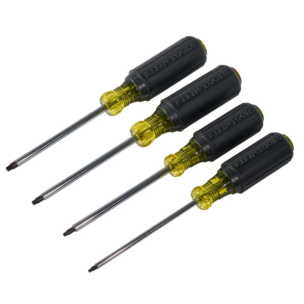 Klein Tools 85664, Screwdriver Set, Square Recess, 4-Piece - Image 6