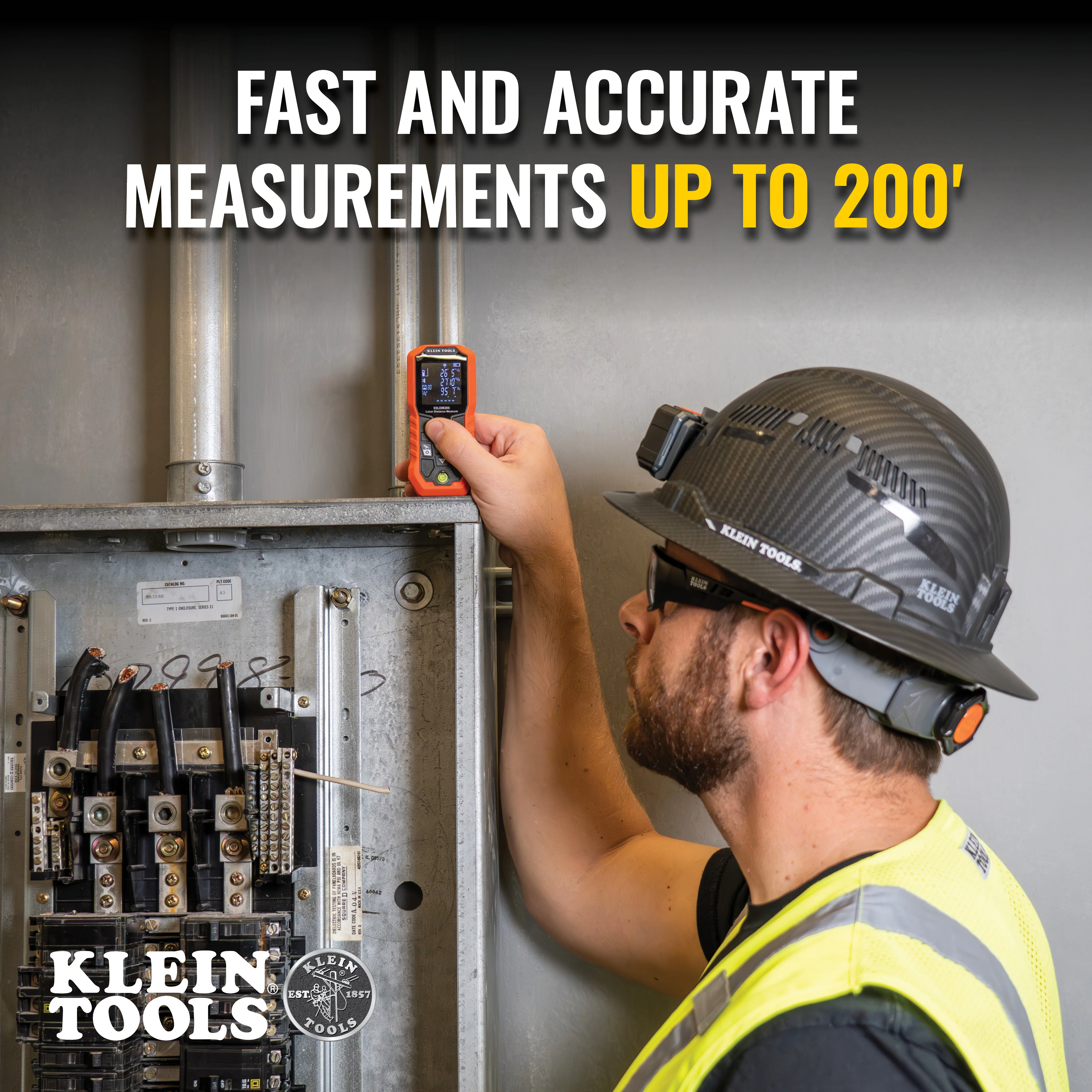 Klein Tools 93LDM200, Laser Distance Measure, 200-Foot - Image 3