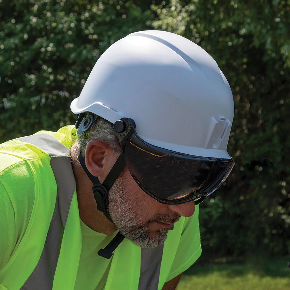 Klein Tools VISORGRAY, Safety Helmet Visor, Gray Tinted - Image 3