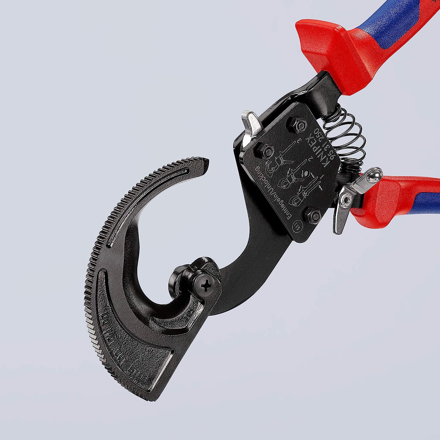Knipex 95 31 250 SBA, Comfort Grip Ratcheting Type Cable Cutter - Image 8