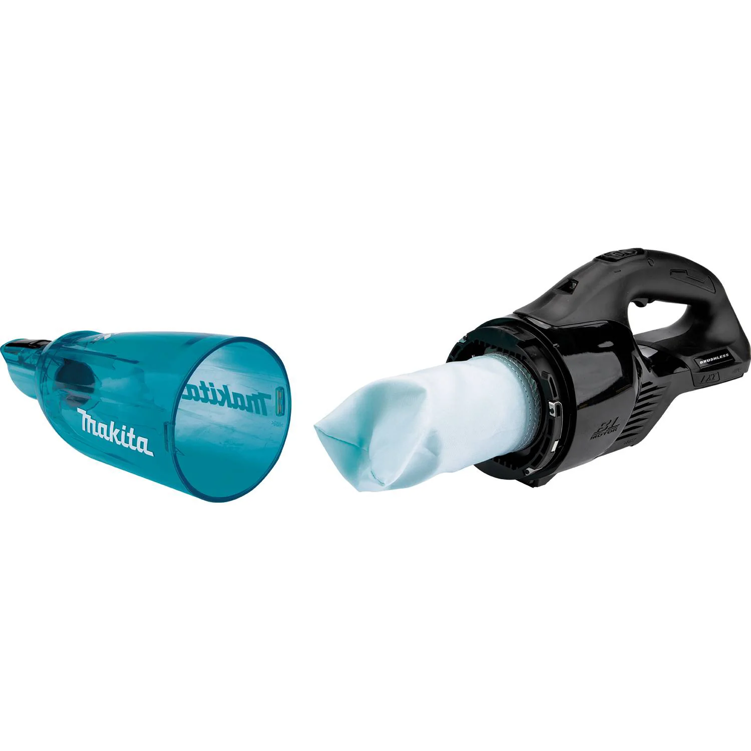 Makita DCL280FZB, 18V LXT Brushless Vacuum Cleaner, Black/Teal (Tool Only) - Image 7