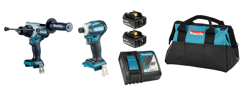 Makita DLX2412TX1, 18V LXT 2-Tool Combo Kit 5.0Ah Kit With Bag (DHP486Z+DTD154Z) - Image 7