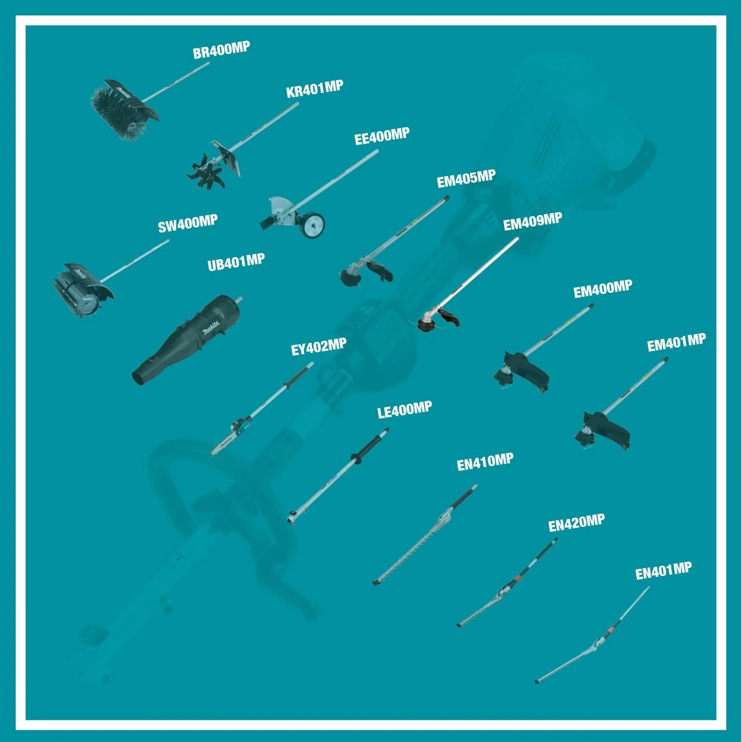 Makita EM409MP, 18V LXT Split Shaft 13" Line Trimmer Attachment - Image 3