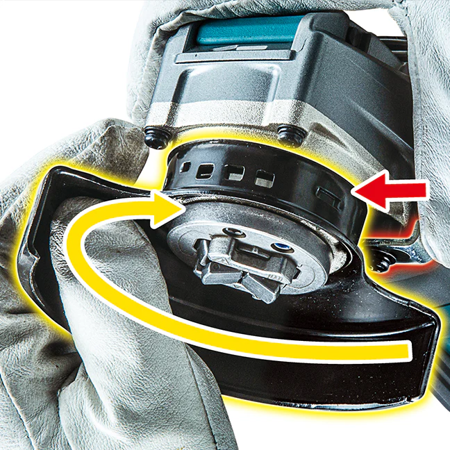 Makita GA044GZ, 40V max XGT Brushless Cordless 5" Variable Speed X-Lock Angle Grinder w/ Paddle Switch, AFT, AWS & XPT (Tool Only) - Image 3