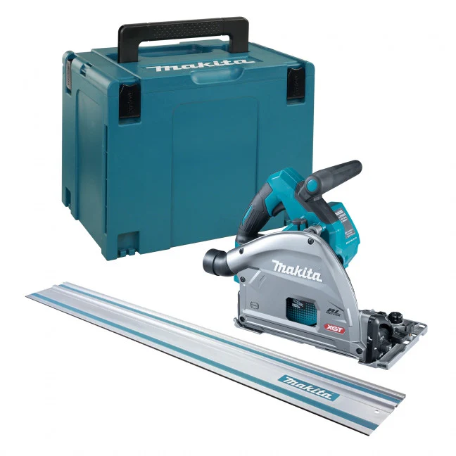 Makita SP001GZ05, 40V MAX XGT Li-Ion BL 6-1/2" Plunge Cut Circular Saw with Brushless Motor, AWS, and 55" Guide Rail