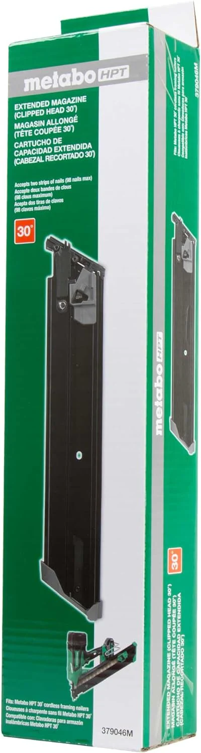 Metabo HPT 379046M, Extended Magazine for 30° Clipped Head Cordless Framing Nailer - Image 4