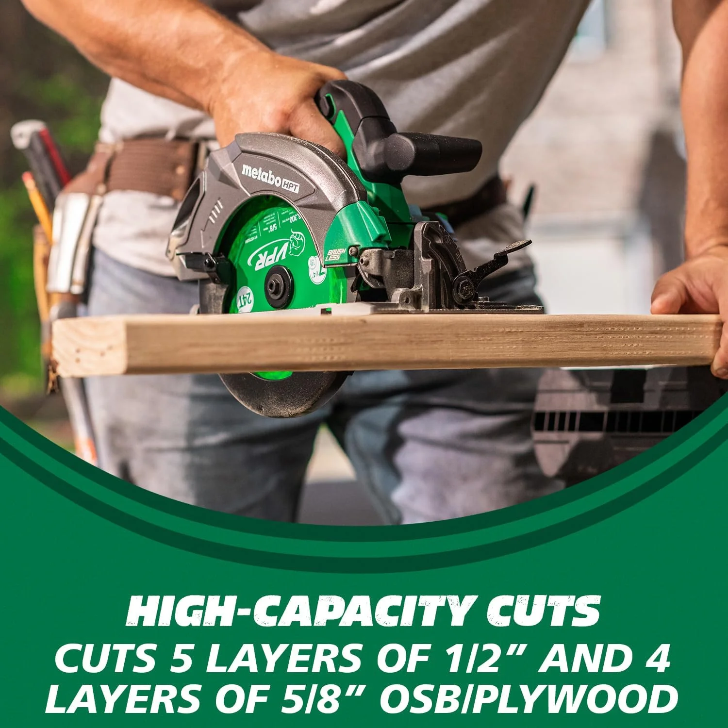 Metabo HPT C1807DAQ4M, 18V MultiVolt 7-1/4 Inch Cordless Circular Saw (Tool Only) - Image 8