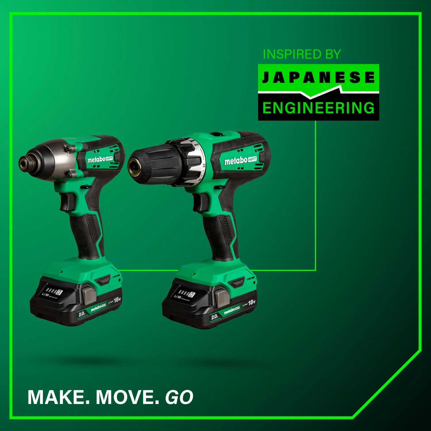 Metabo HPT KC18DFXM, 18V Hammer Drill and Impact Driver Combo Kit - Image 10