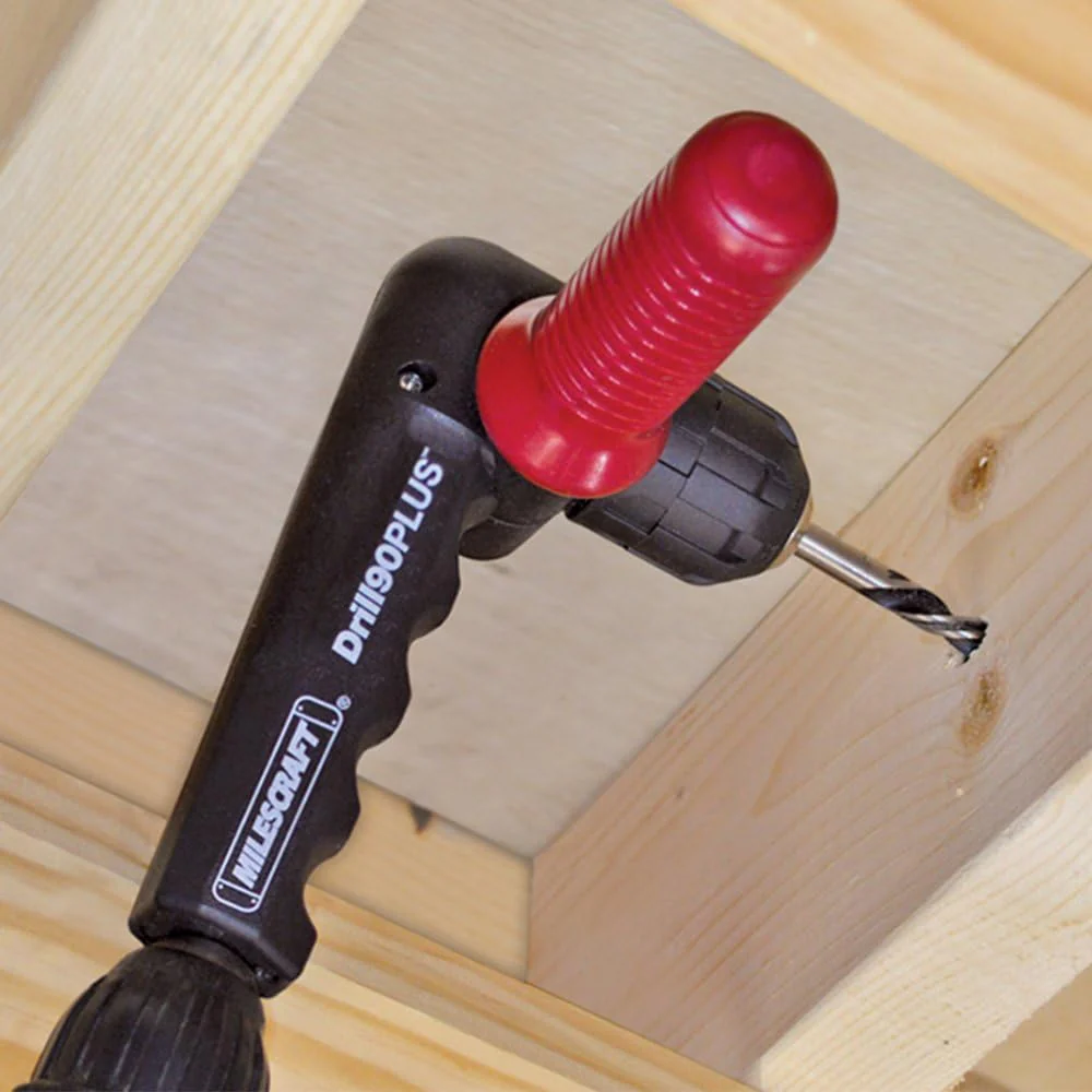 Milescraft 1304, Drill90 PLUS, Right Angle Drill Attachment with Keyless Chuck - Image 4