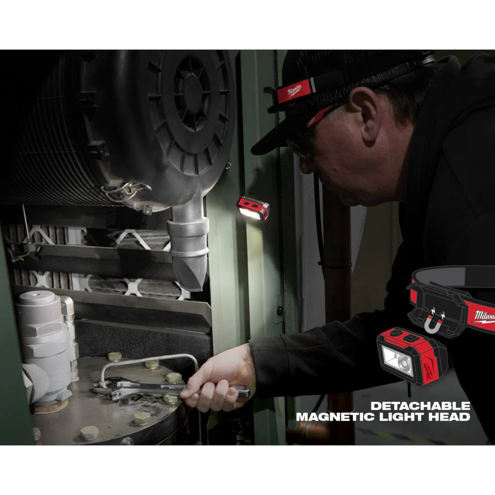 Milwaukee 2012R, Rechargeable  Magnetic Headlamp with Task Light - Image 3