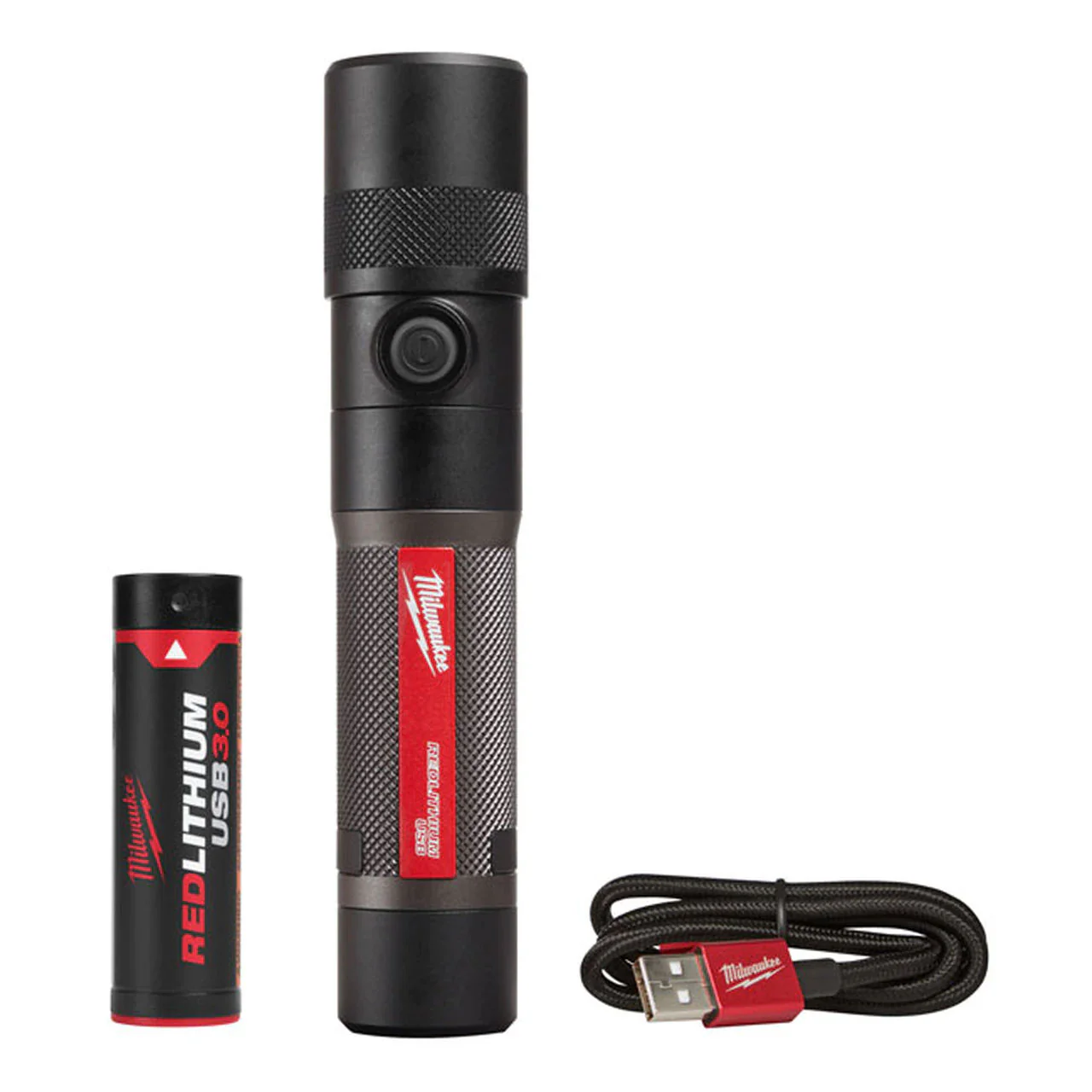 Milwaukee 2161-21, USB Rechargeable 1100L Twist Focus Flashlight