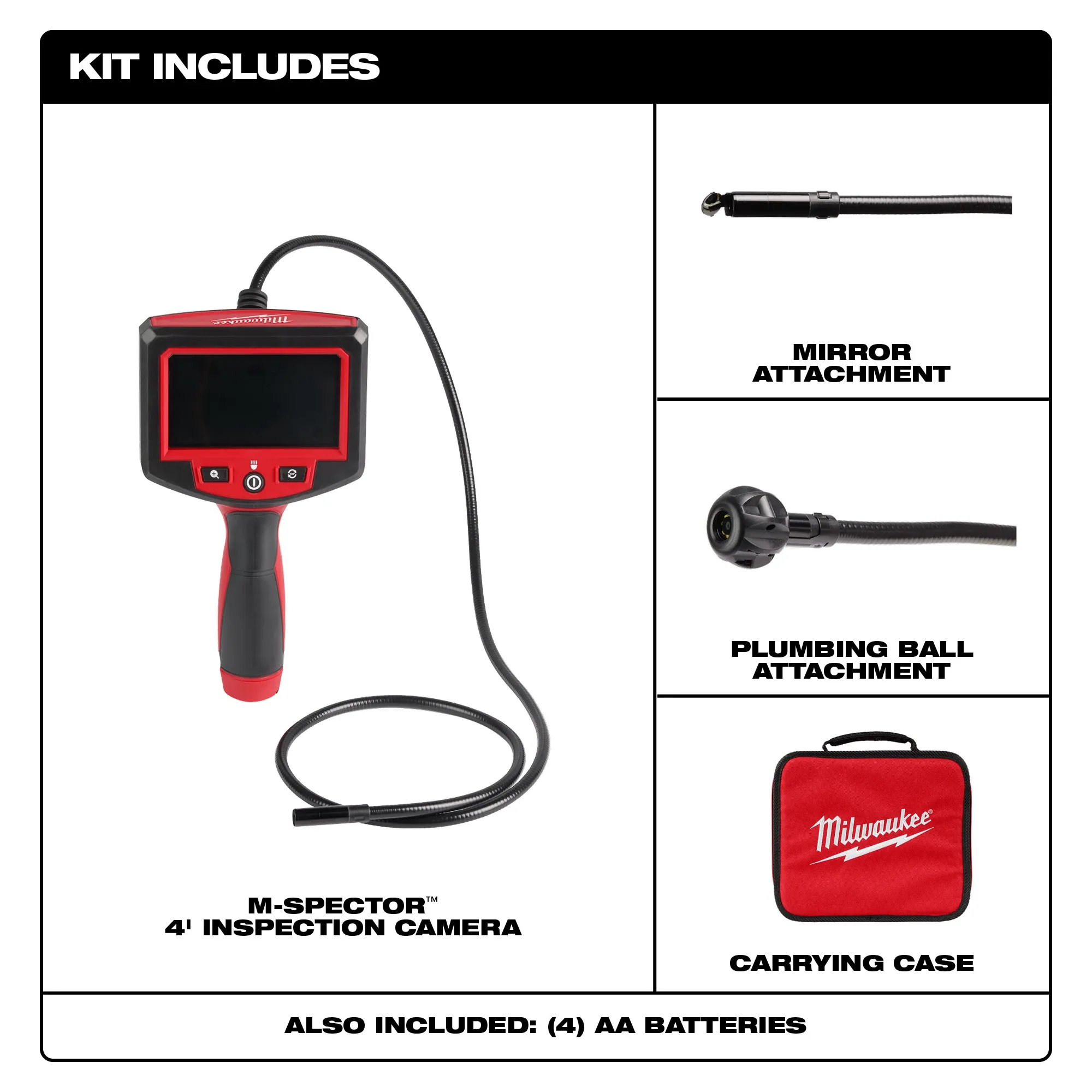 Milwaukee 2319-20, M-Spector™ 4’ Inspection Camera - Image 2
