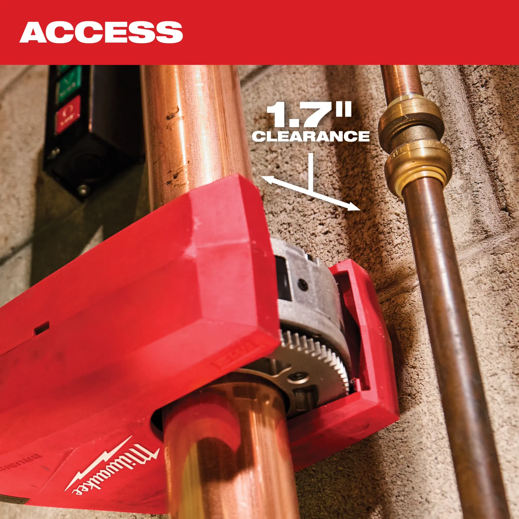 Milwaukee 2479-20, M12™ Brushless 1-1/4" - 2" Copper Tubing Cutter - Image 4