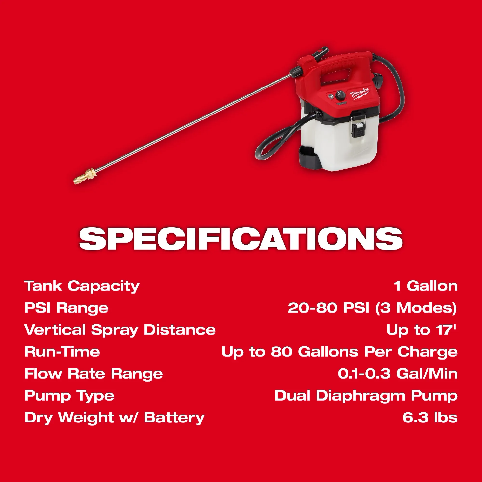 Milwaukee 2528-21G1, M12 1 Gallon Handheld Sprayer Kit - Image 10