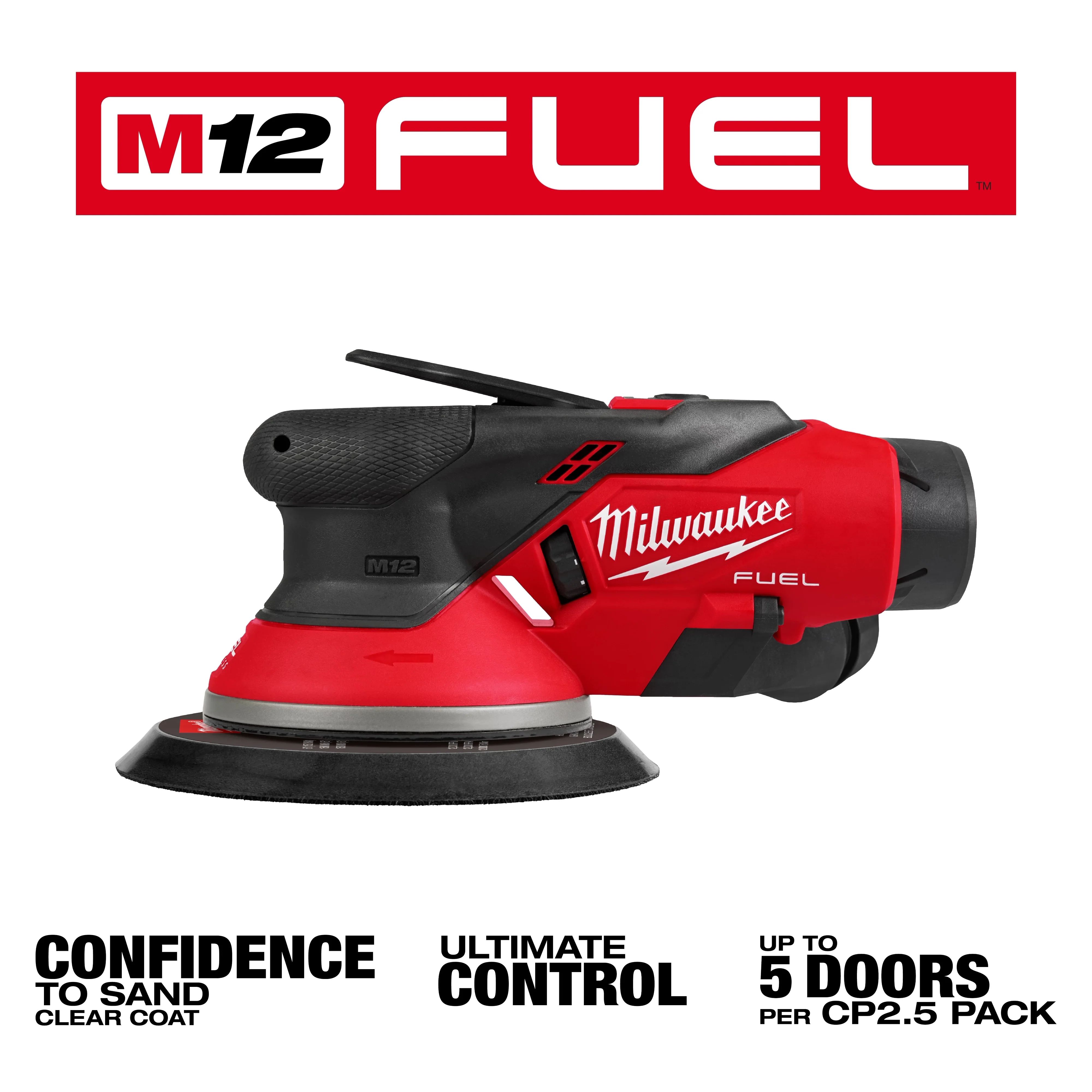 Milwaukee 2584-22CX, M12 FUEL™ 6" Random Orbital Sander Kit (3/32") - Image 3