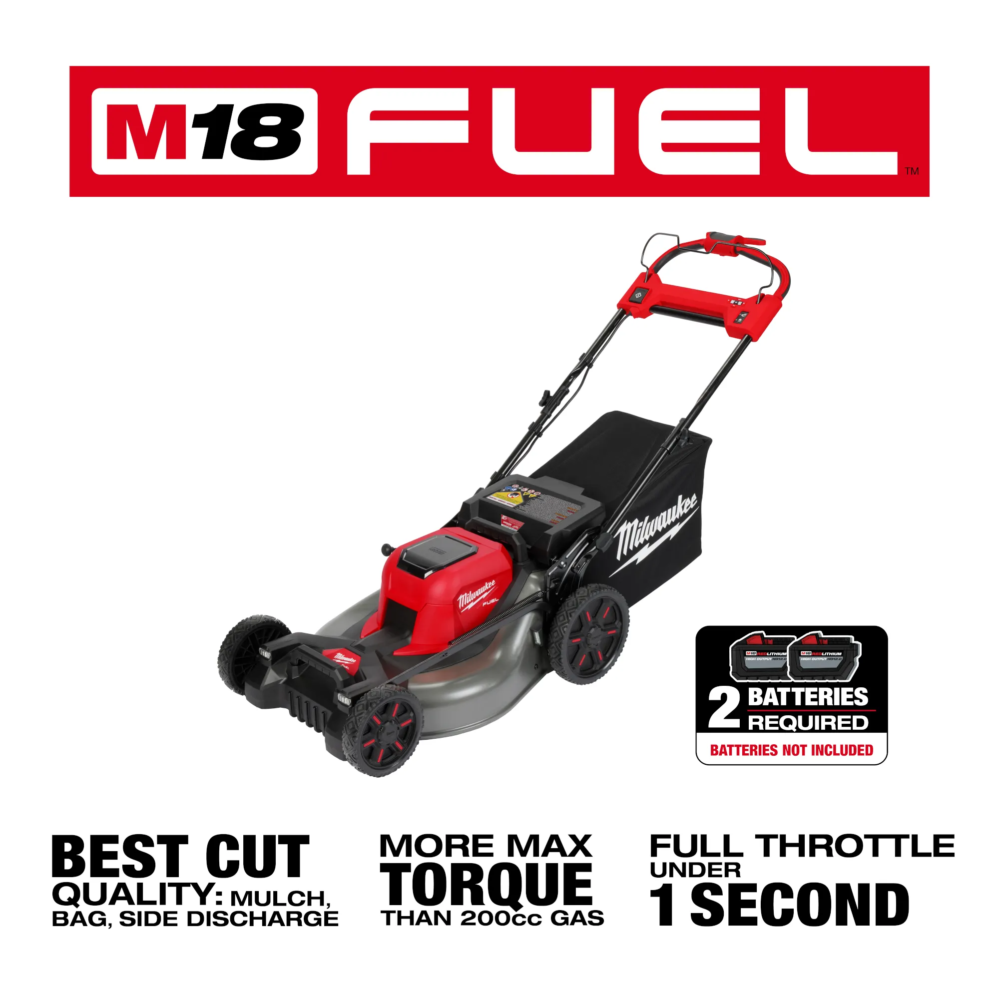 Milwaukee 2823-20, M18 FUEL 21" Self-Propelled Dual Battery Mower (Tool Only) - Image 2