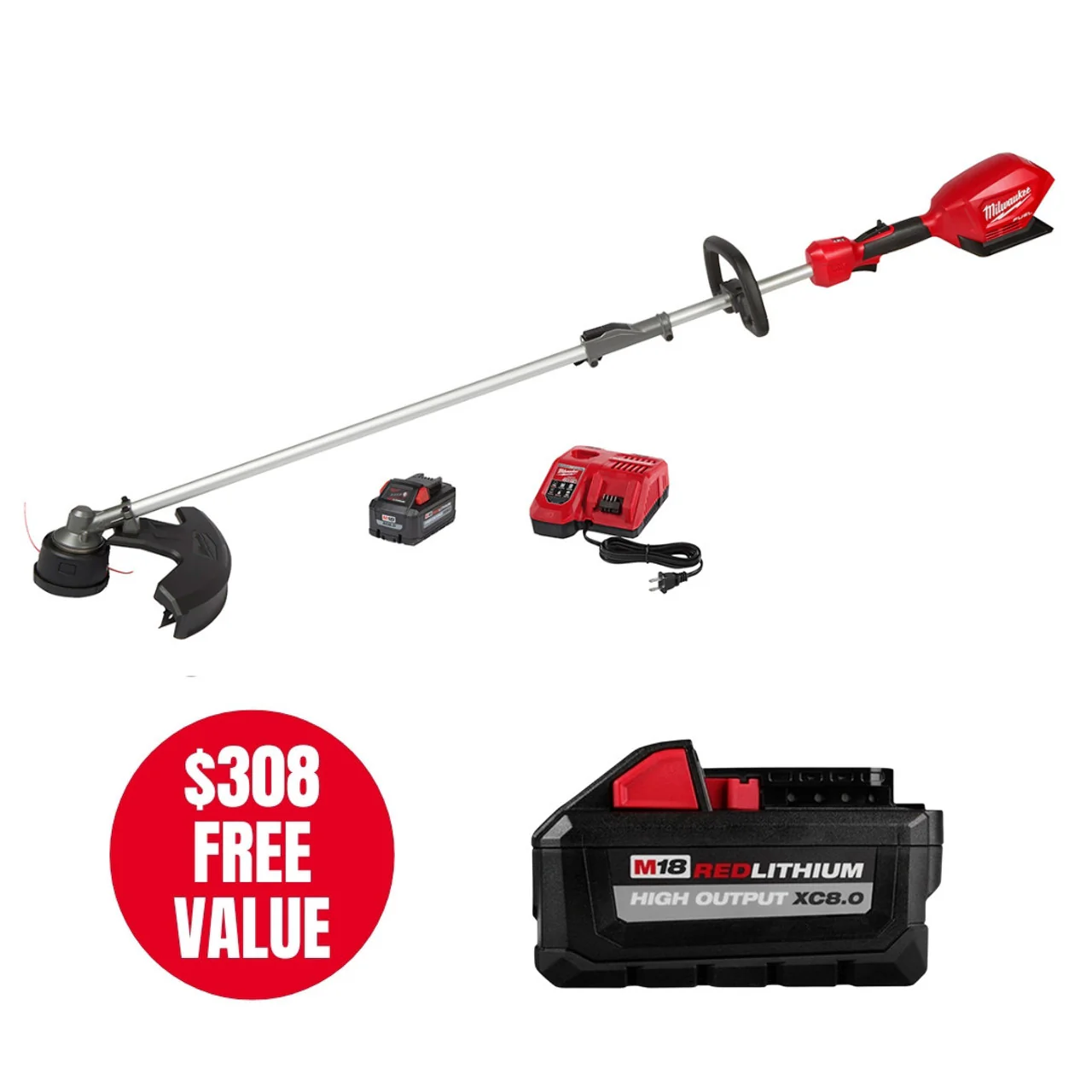 Milwaukee 2825-21ST, M18 FUEL String Trimmer Kit w/ QUIK-LOK Attachment Capability - Image 8
