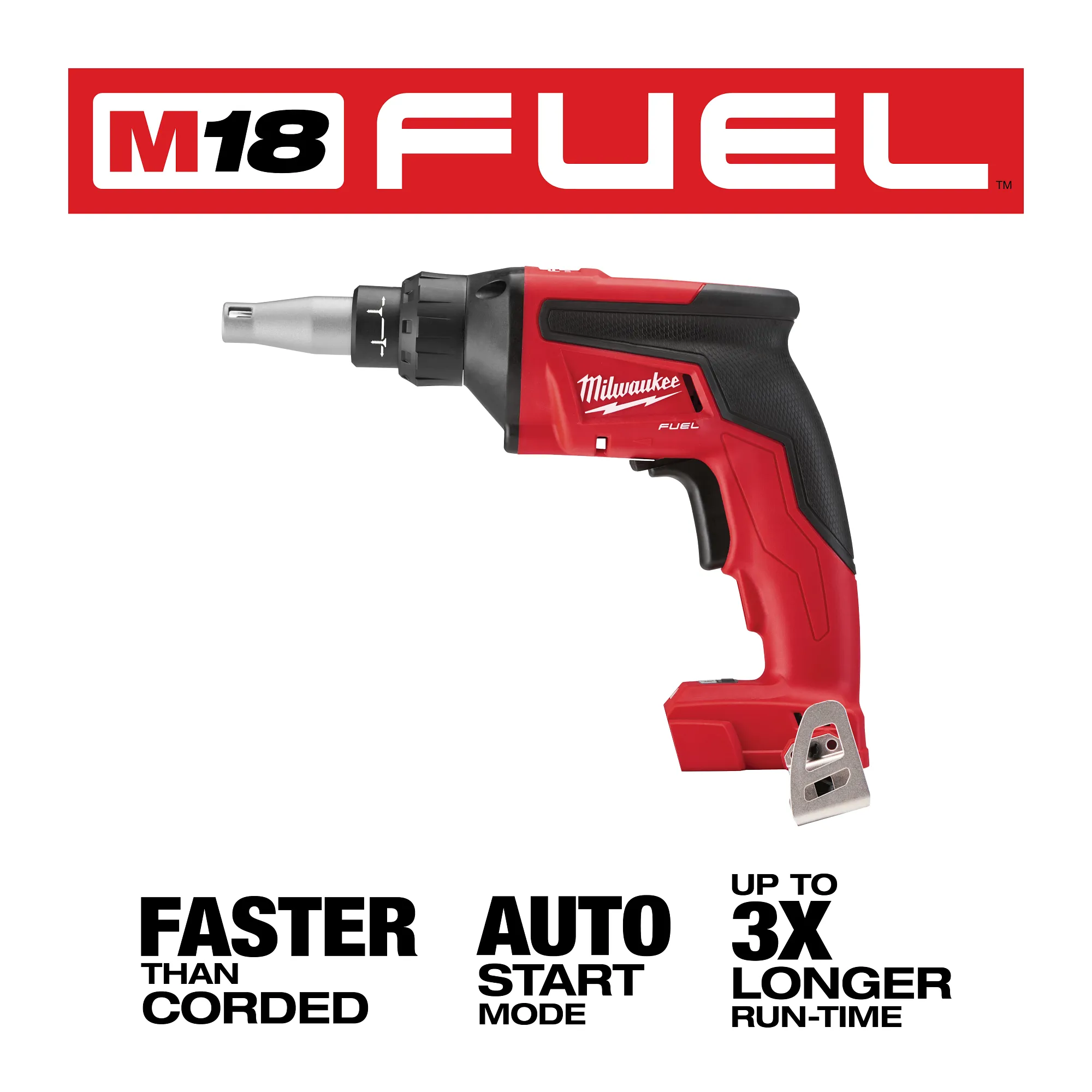 Milwaukee 2866-20, M18 FUEL Drywall Screwgun (Tool Only) - Image 3