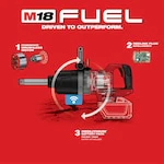 Milwaukee 2869-20, M18 FUEL 1" D-Handle High Torque Impact Wrench w/Ext. Anvil ONE-KEY - Image 5