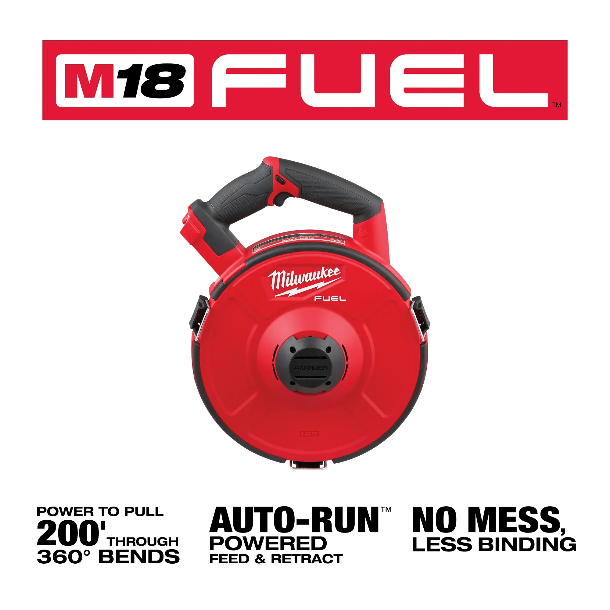 Milwaukee 2873-20, M18 FUEL™ ANGLER™ Pulling Fish Tape Powered Base (Tool-Only) - Image 3
