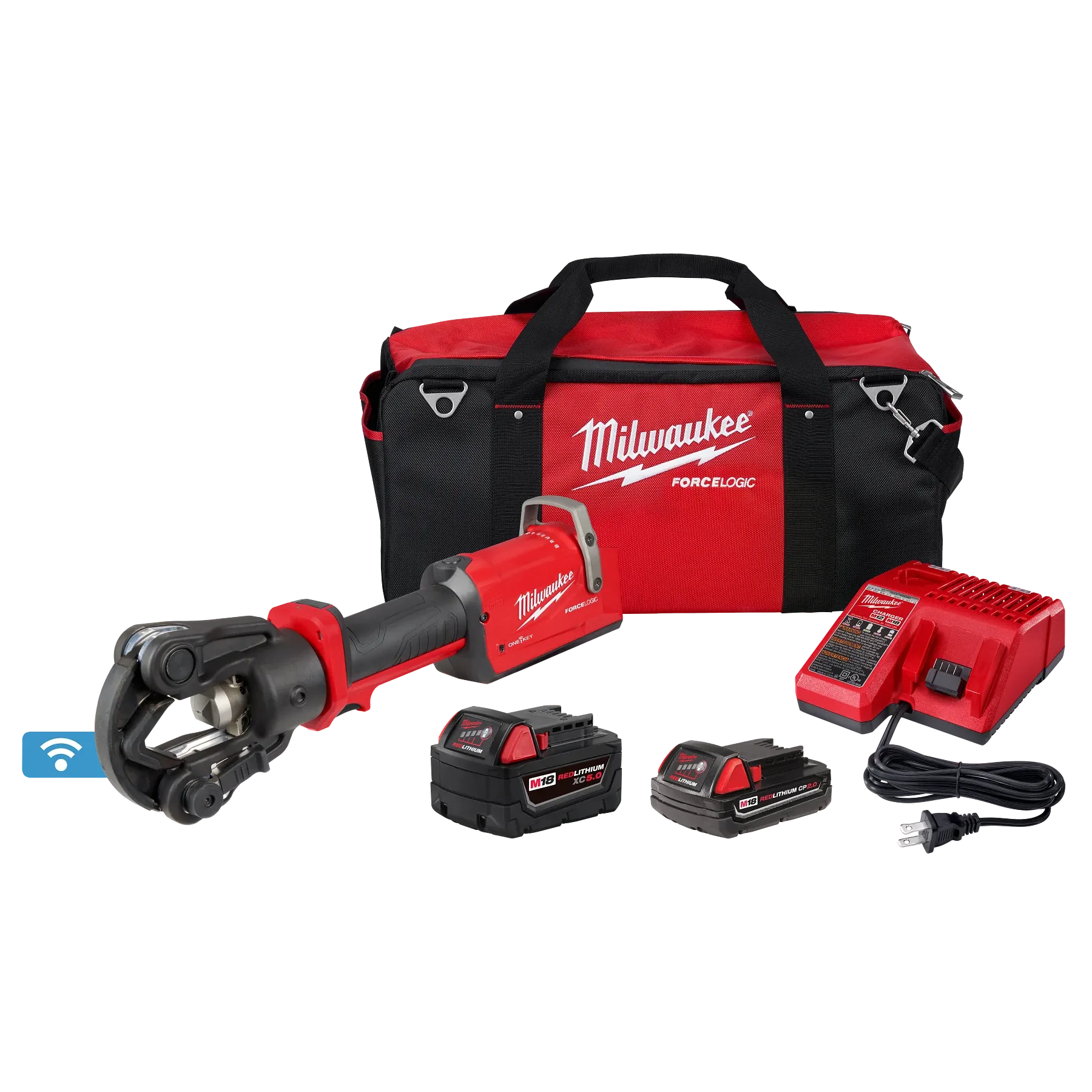 Milwaukee 2876-22, M18 FORCE LOGIC 11T Dieless Latched Linear Utility Crimper Kit
