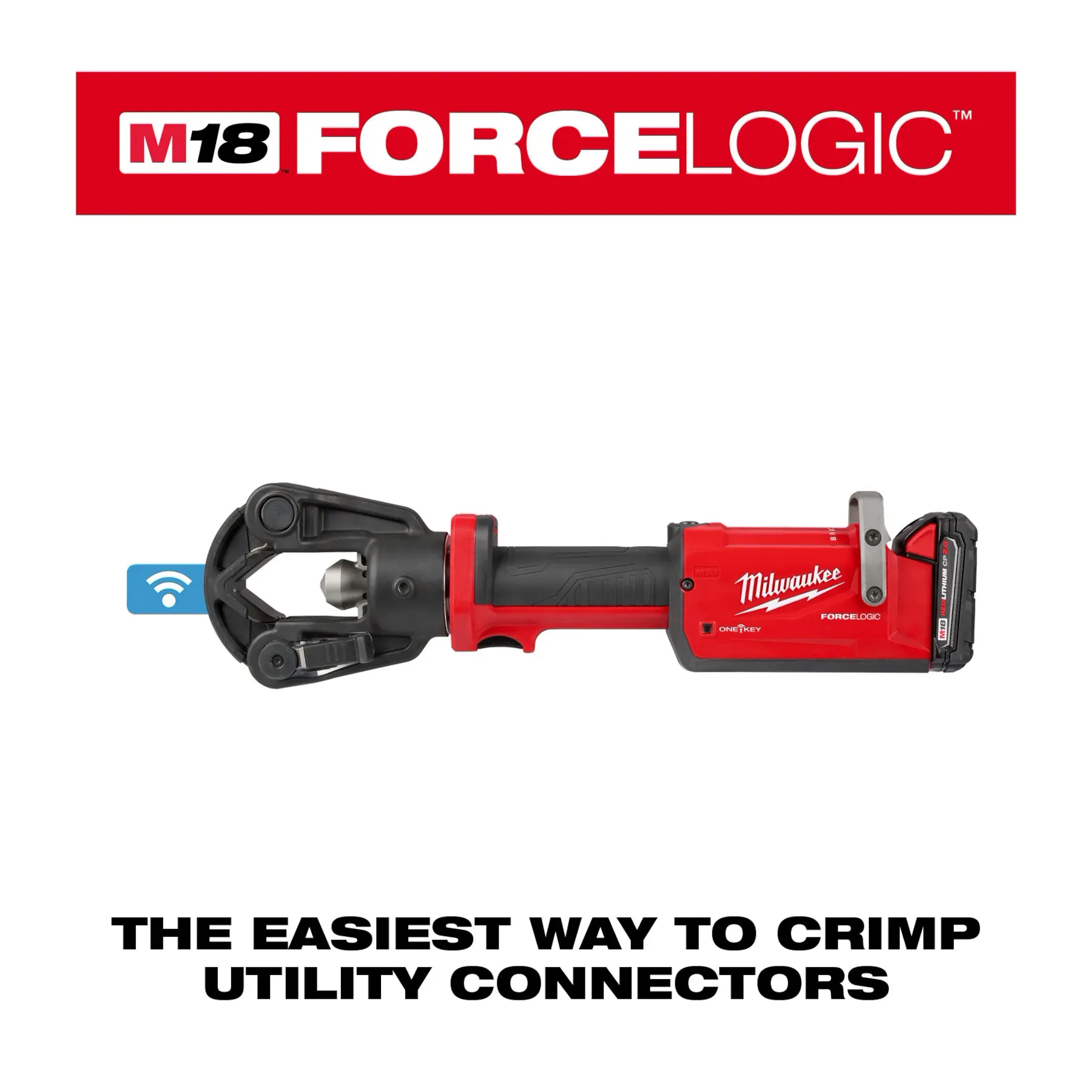 Milwaukee 2876-22, M18 FORCE LOGIC 11T Dieless Latched Linear Utility Crimper Kit - Image 4