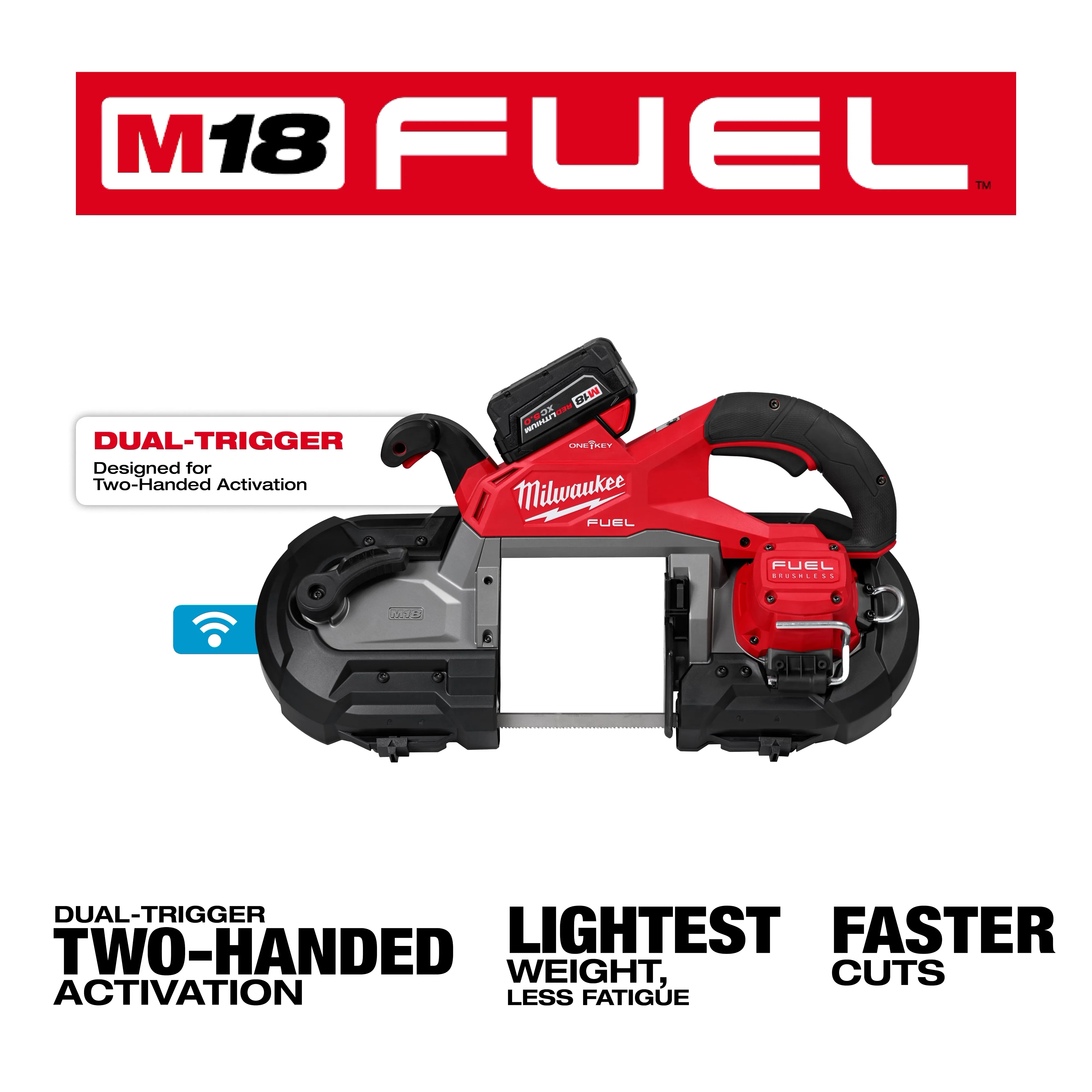 Milwaukee 2929S-22, M18 FUEL™ Dual Trigger Deep Cut Band Saw Kit - Image 2
