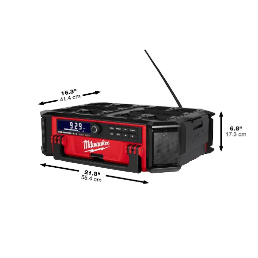 Milwaukee 2950-20, M18 PACKOUT Radio + Charger (Tool Only) - Image 3