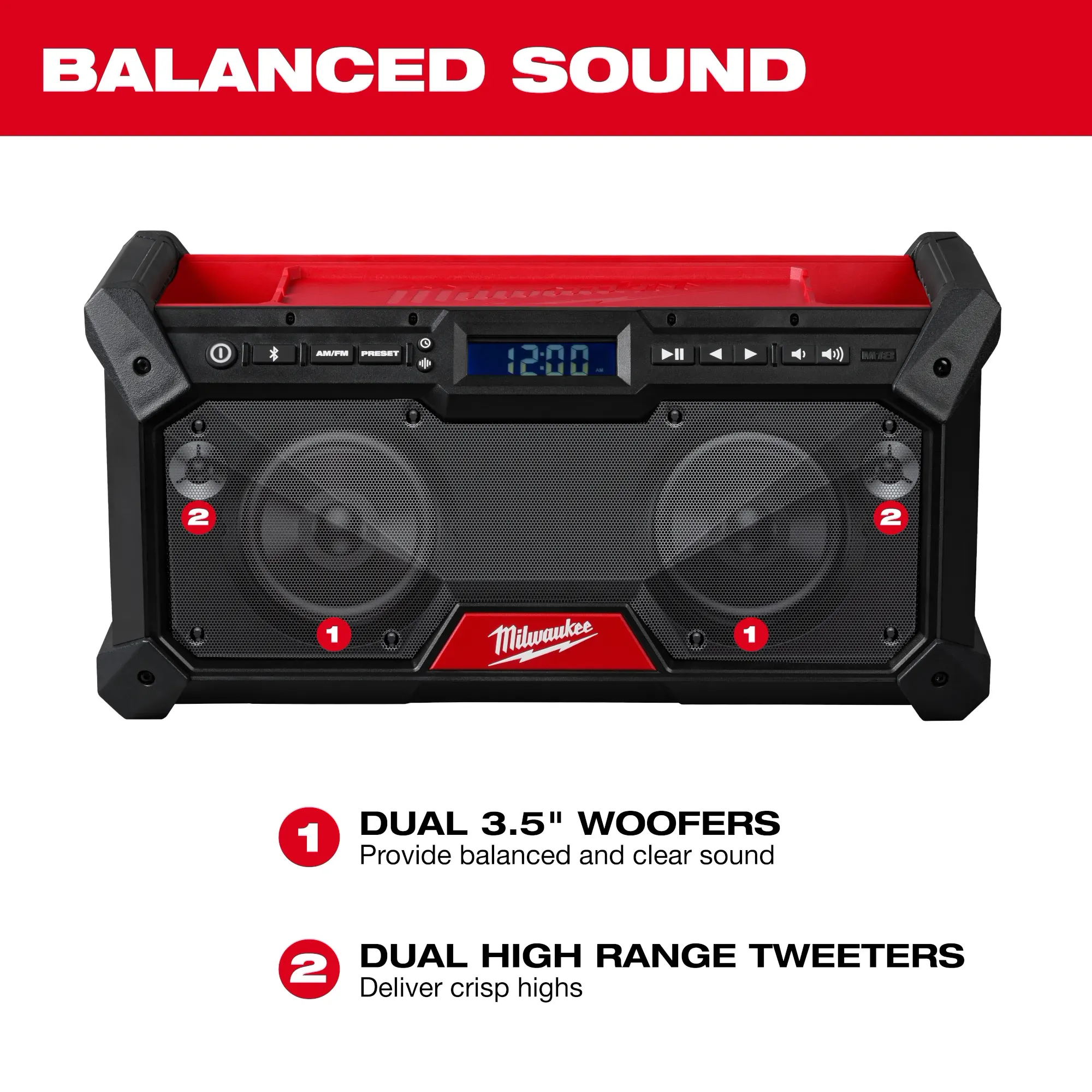 Milwaukee 2952-20, M18 Jobsite Radio - Image 5