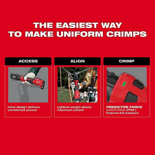 Milwaukee 2979-22, M18™ FORCE LOGIC™ 6T Latched Linear Utility Crimper - Image 5