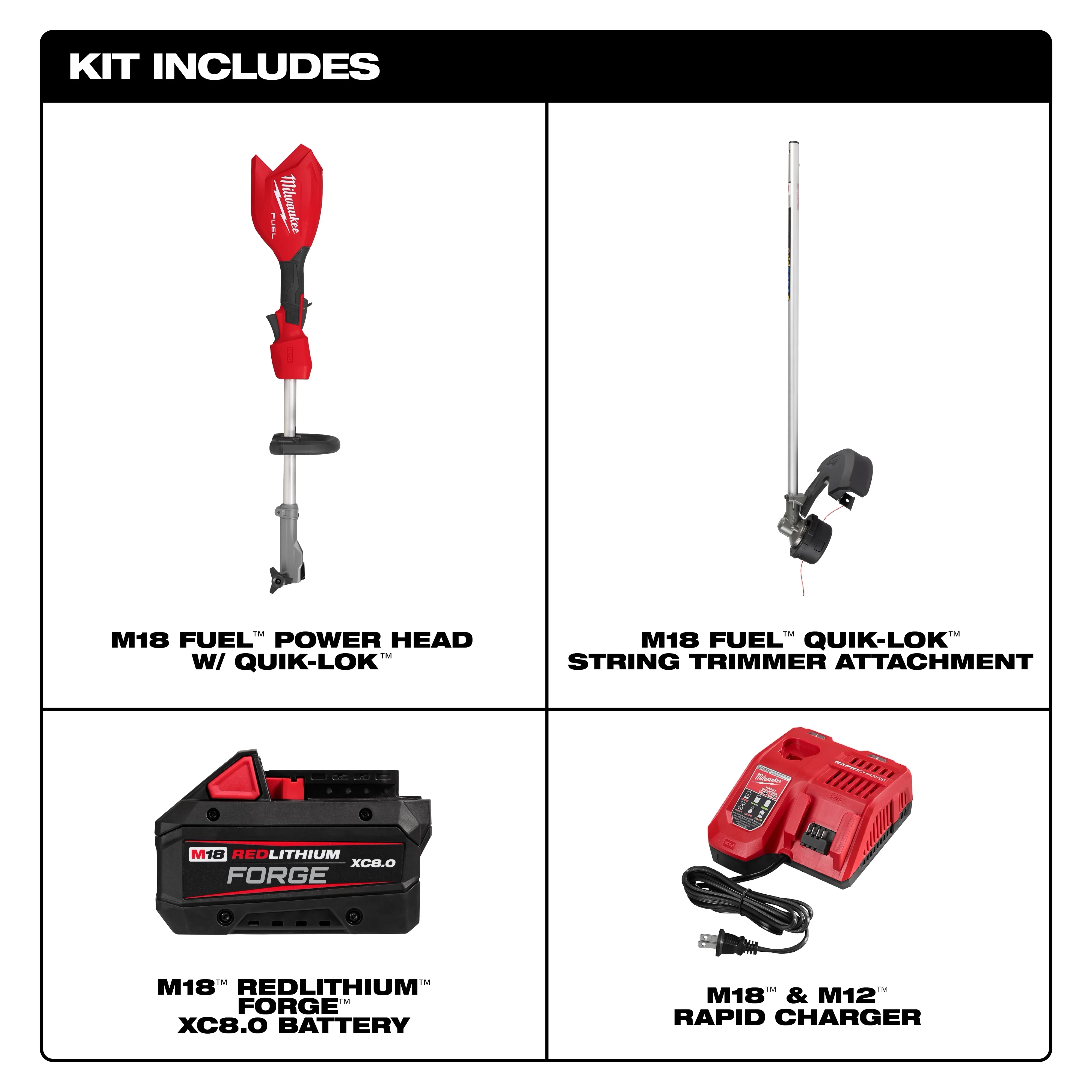 Milwaukee 3016-21ST, M18 FUEL™ String Trimmer w/ QUIK-LOK™ Kit - Image 6
