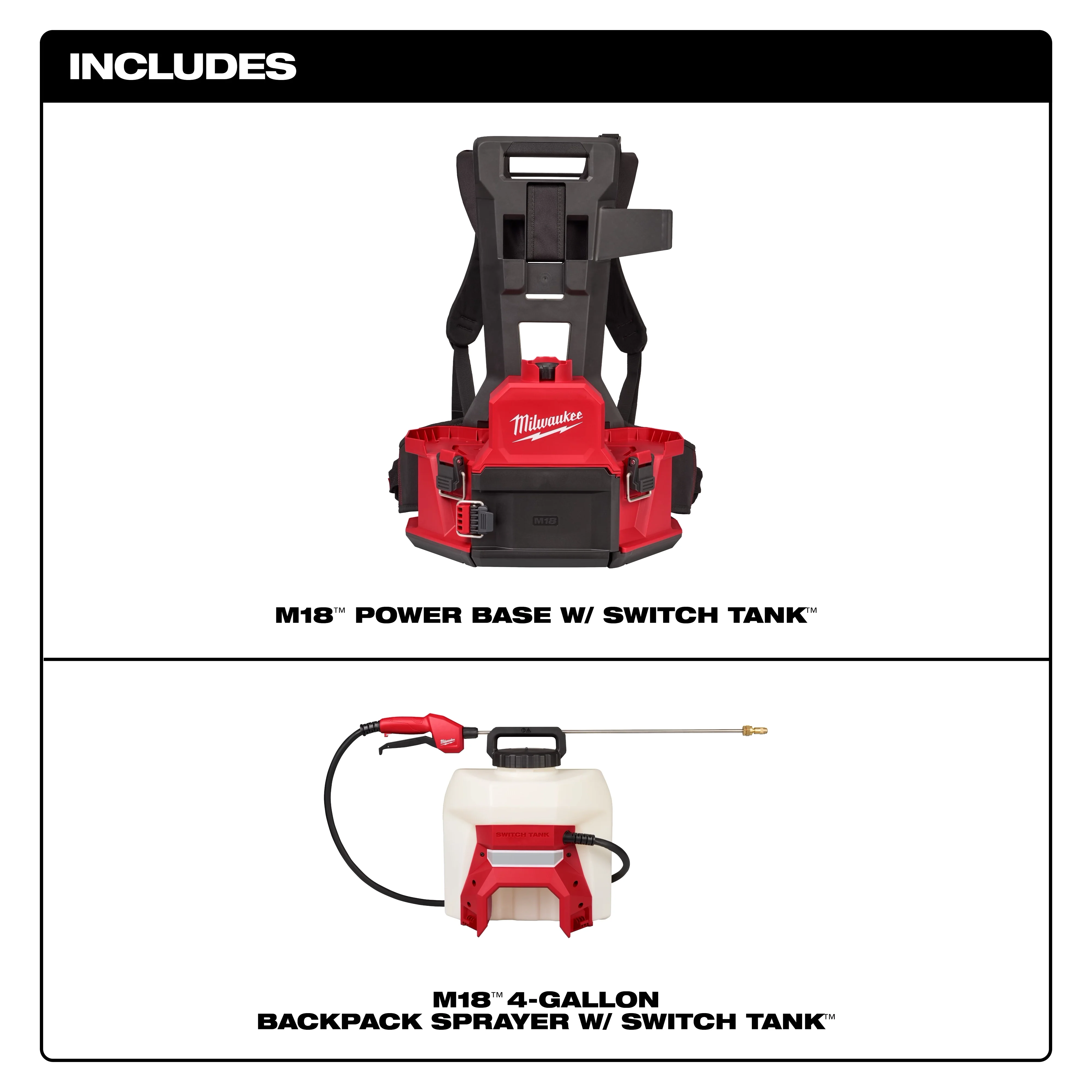 Milwaukee 3019-20PS, M18™ 4-Gallon Backpack Sprayer w/ SWITCH TANK™ (Tool Only) - Image 4