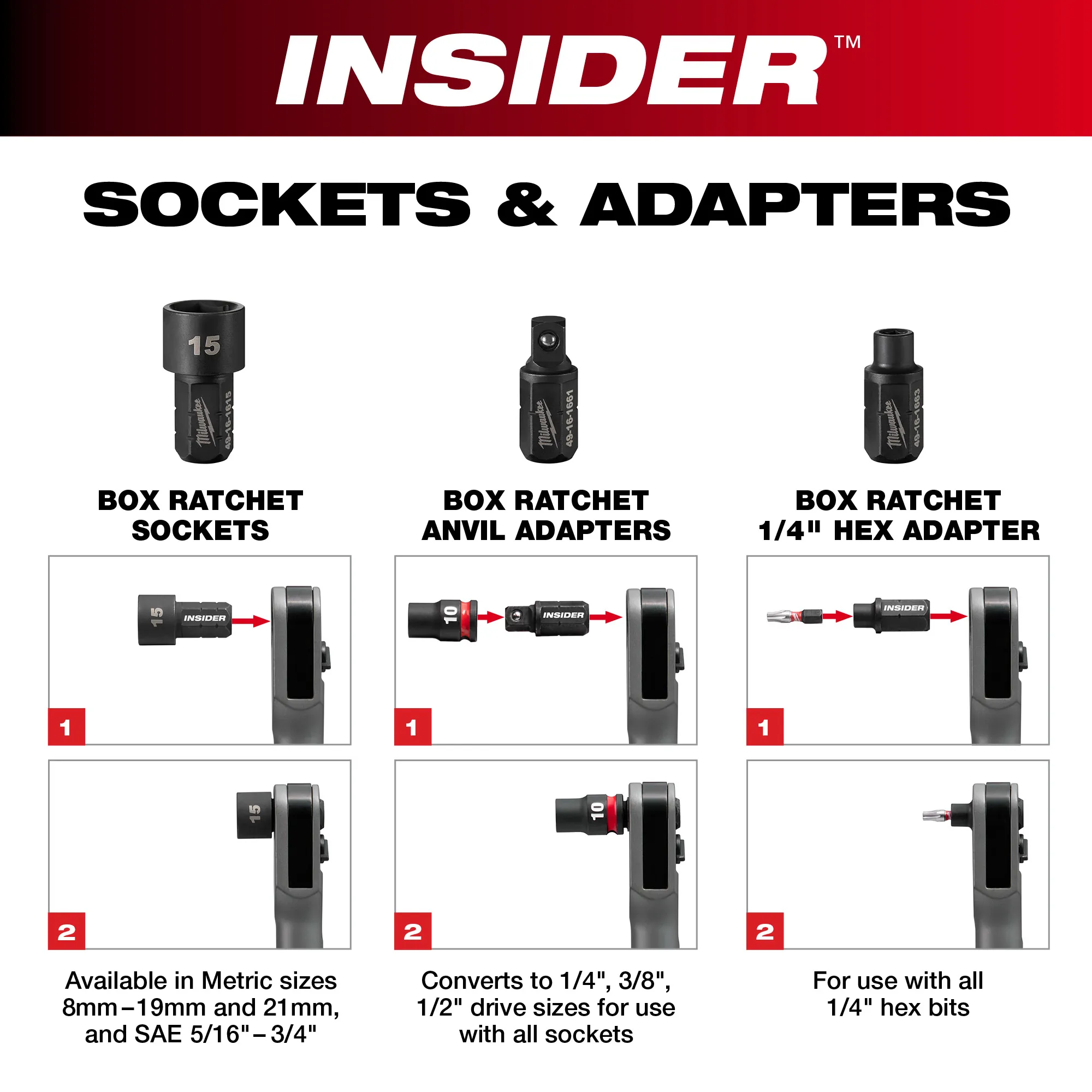 Milwaukee 3050-20, M12 FUEL™ INSIDER™ Extended Reach Box Ratchet - Image 5