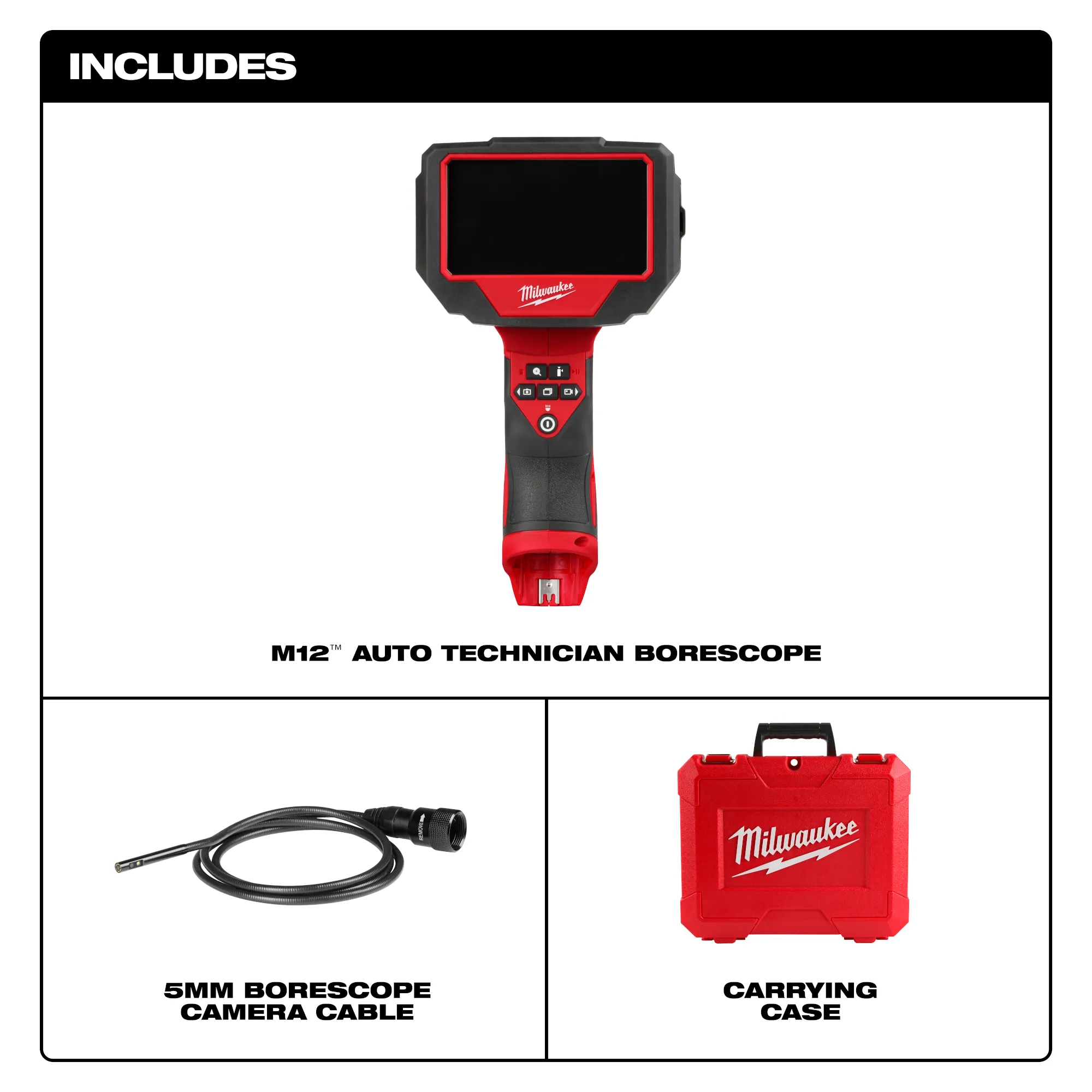 Milwaukee 3150-20, M12™ Auto Technician Borescope - Image 2