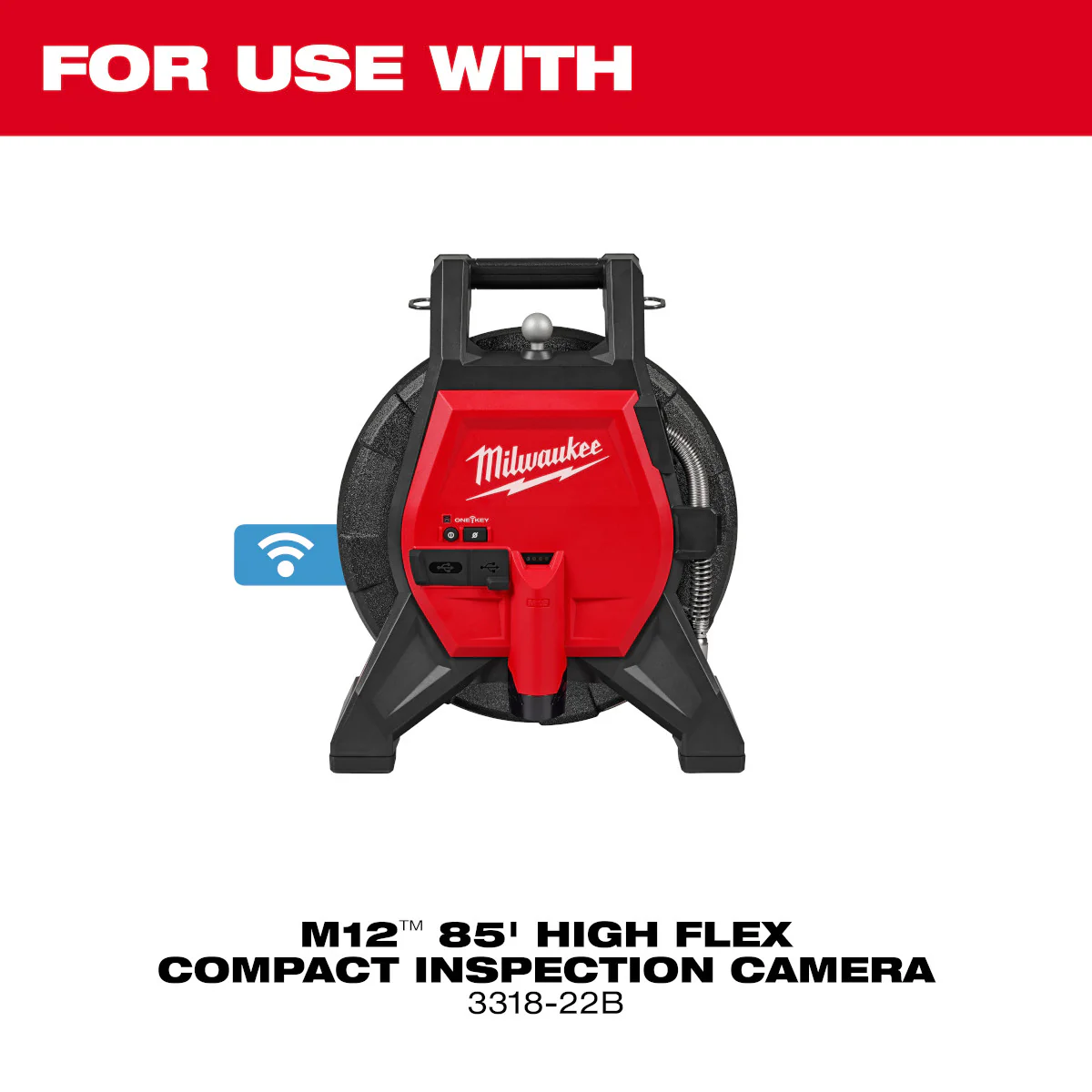 Milwaukee 3318-22B, M12™ 85’ High Flex Compact Inspection Camera Kit - Image 9